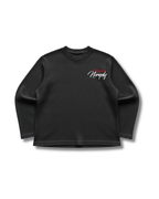 Black Waffle Knit