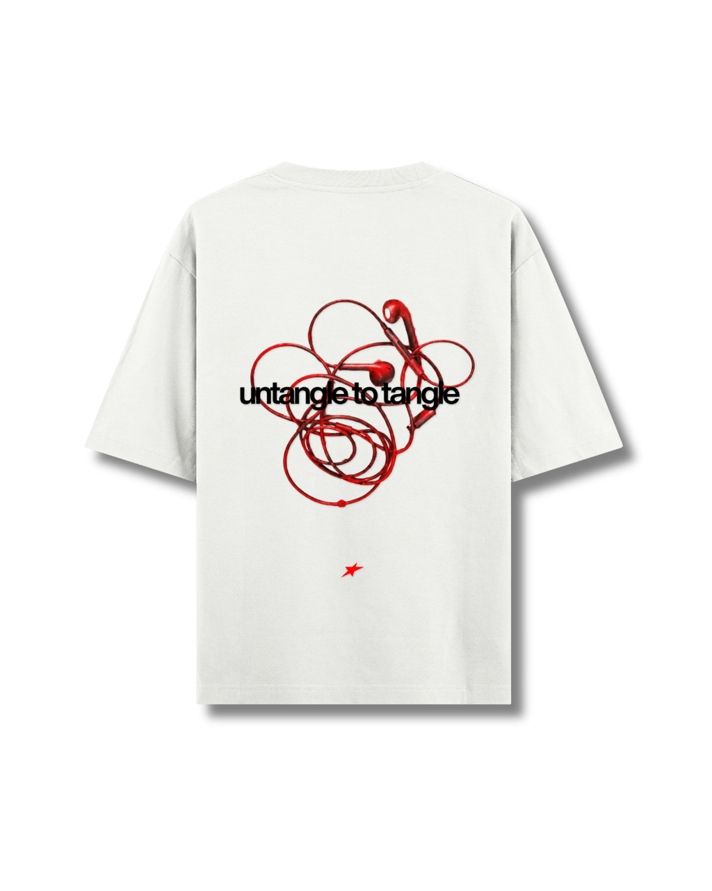 Earphone Tee White