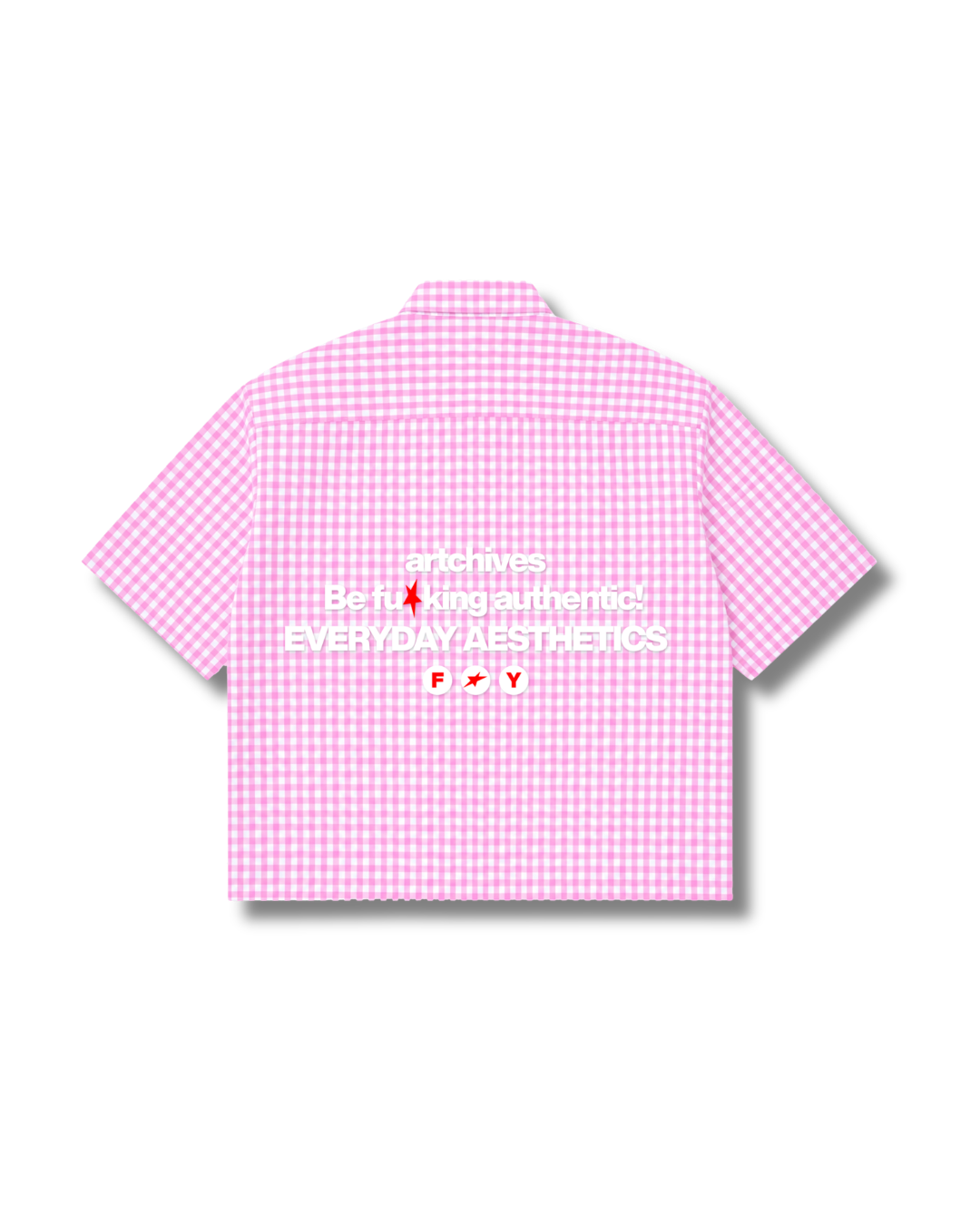 PINK AUTHENTIC CHECKS SHIRT