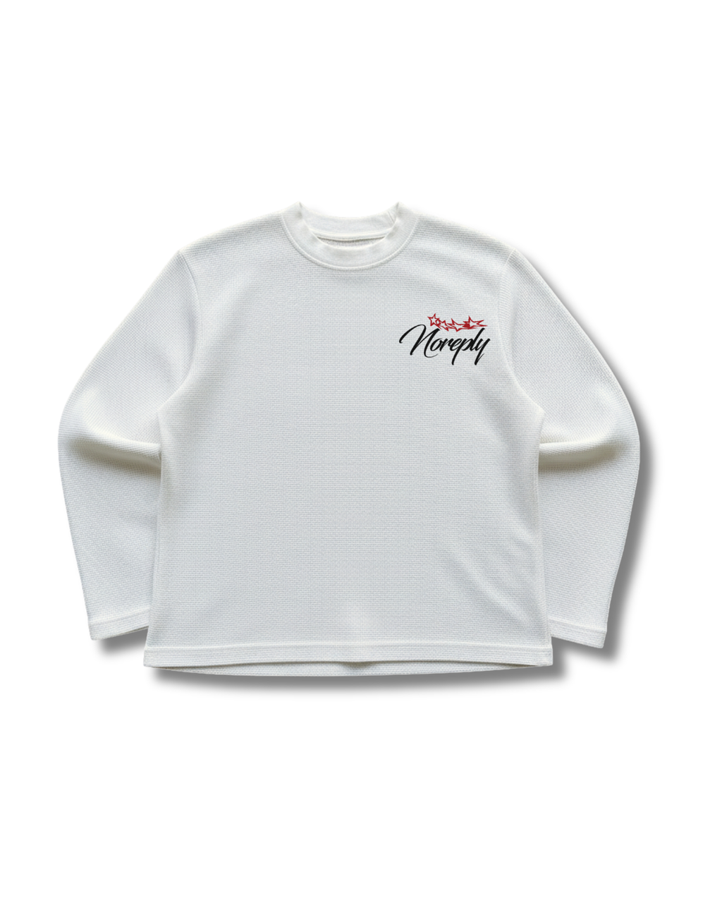 White Waffle Knit