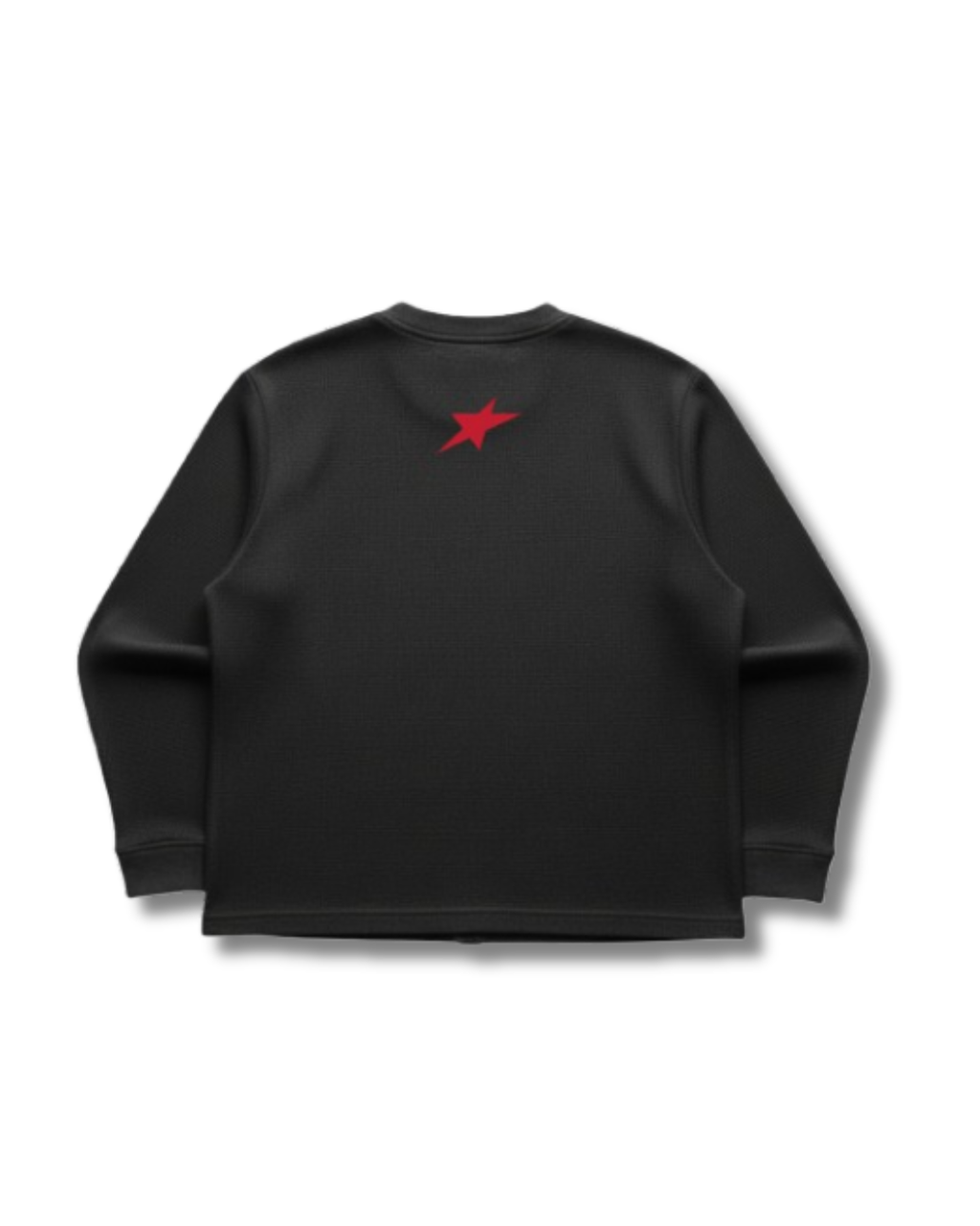Black Waffle Knit