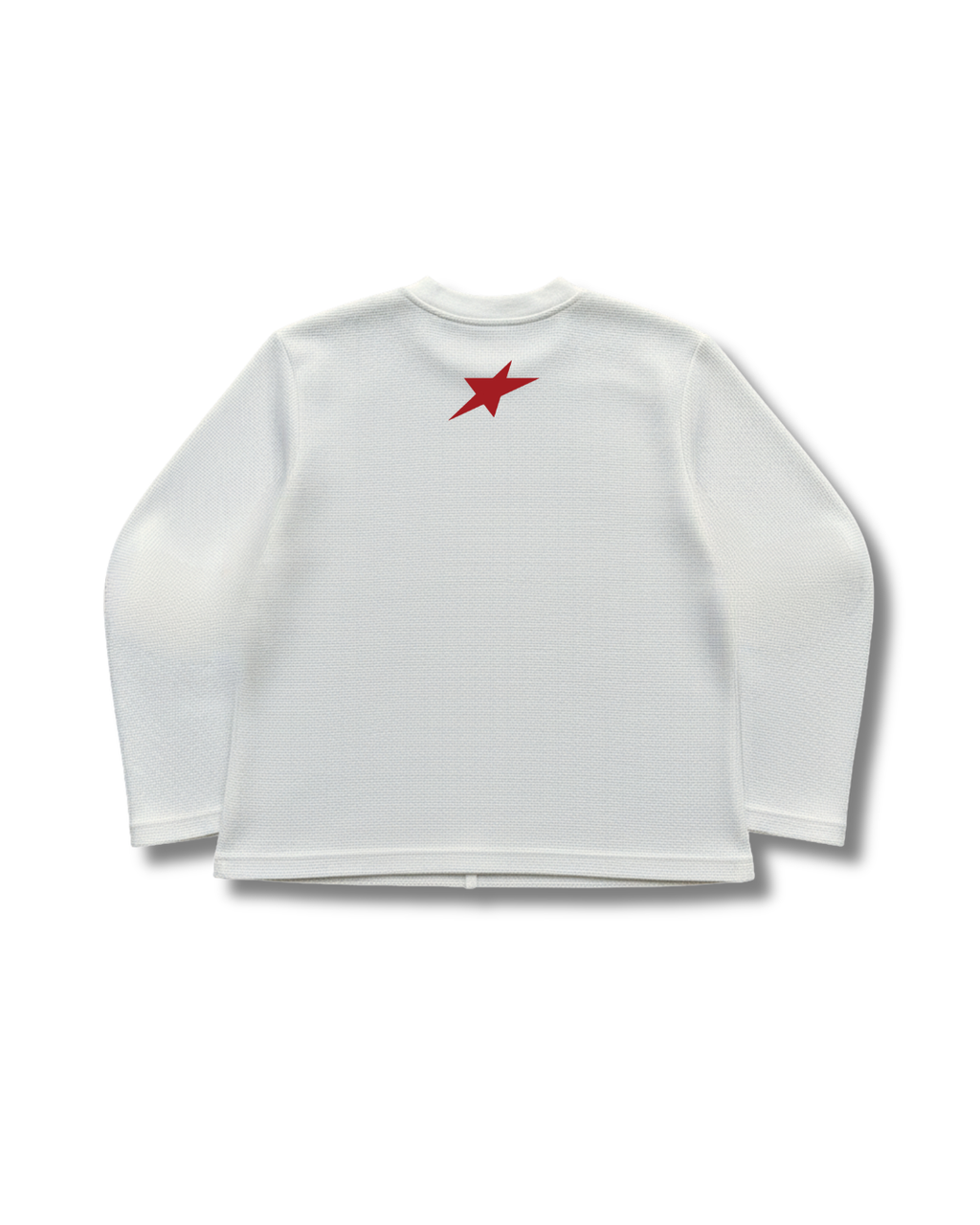 White Waffle Knit