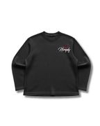 Black Waffle Knit