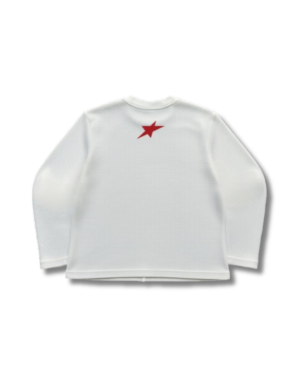 White Waffle Knit