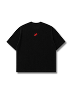 Black Boxy Waffle Knit