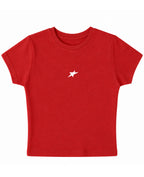 Red Baby Tee Front Design