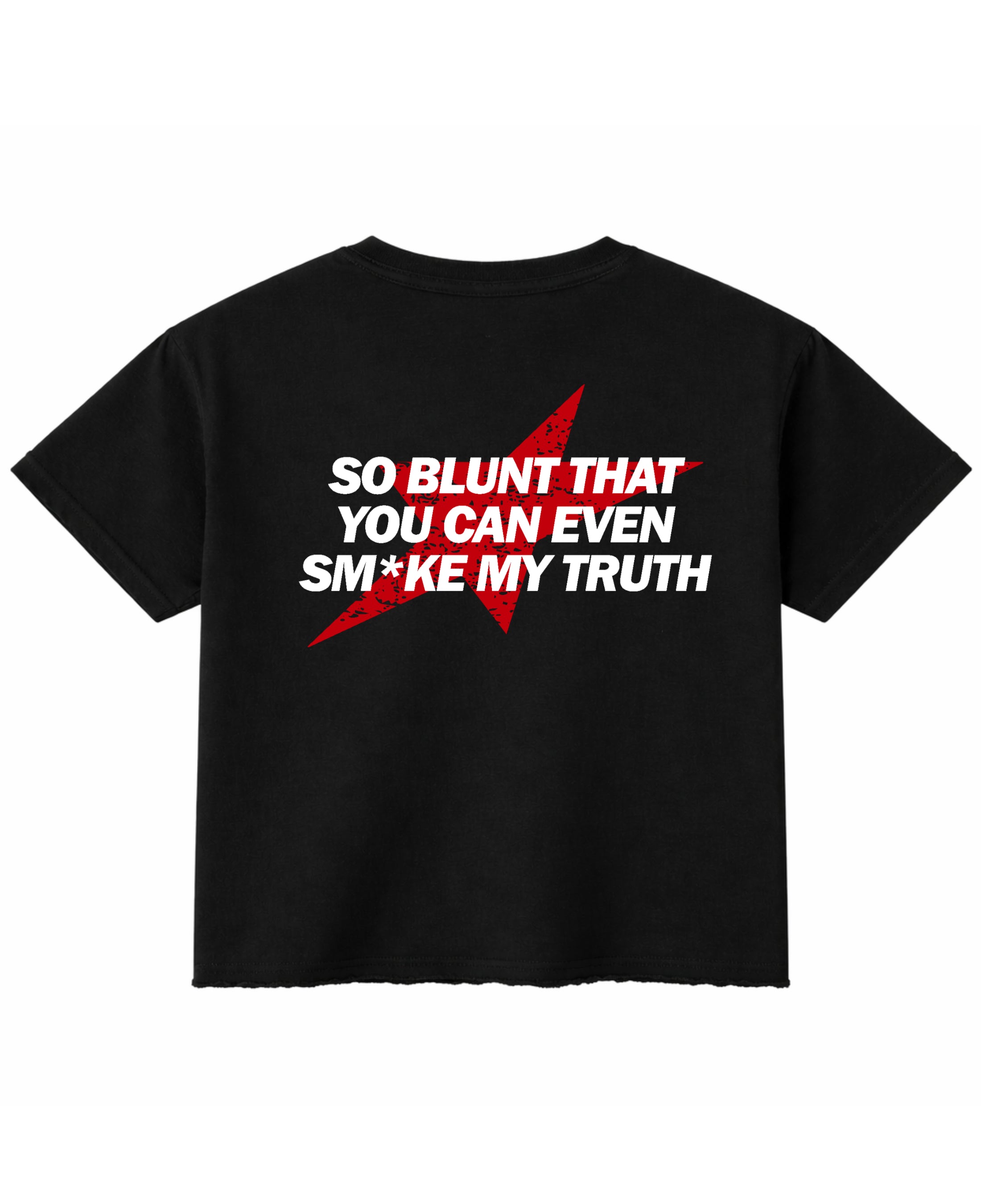 Black Boxy Fit T-shirt Back Design