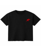 Black Boxy Fit T-shirt Front Design