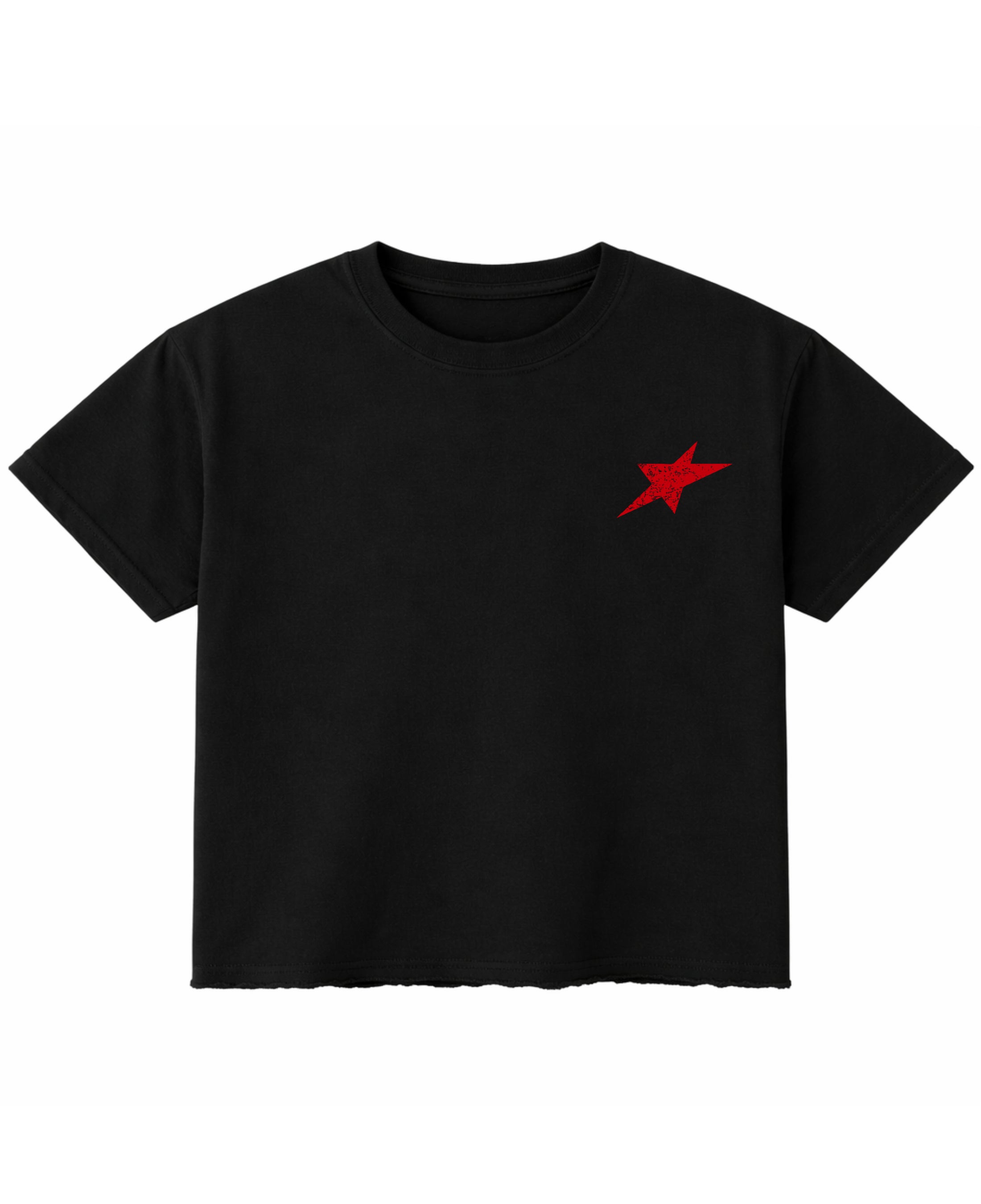 Black Boxy Fit T-shirt Front Design