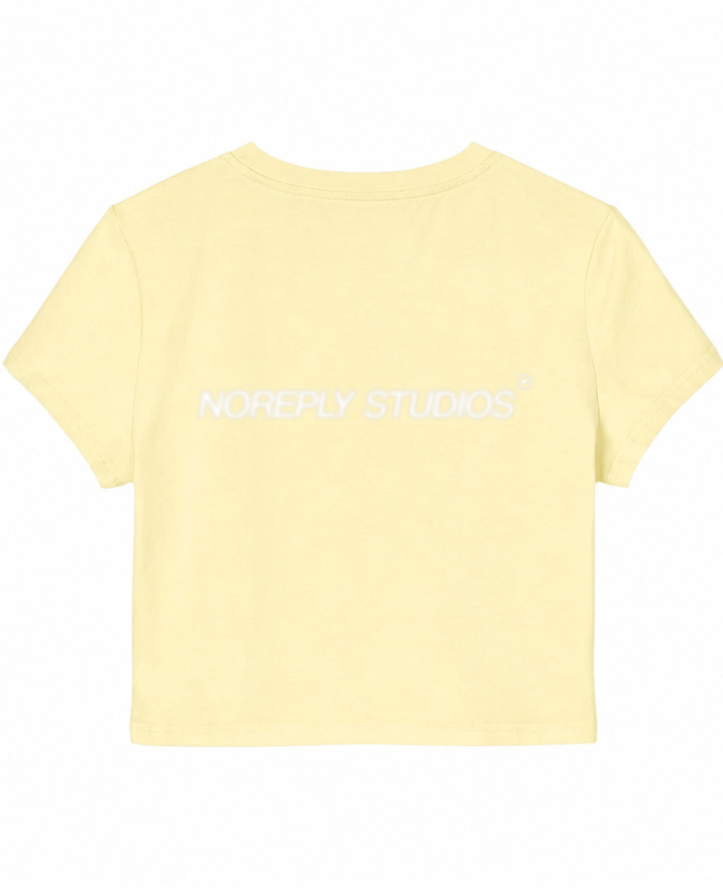 Butter Yellow Baby Tee Back Design