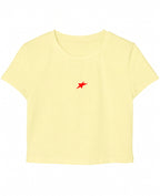 Butter Yellow Baby Tee Front Design