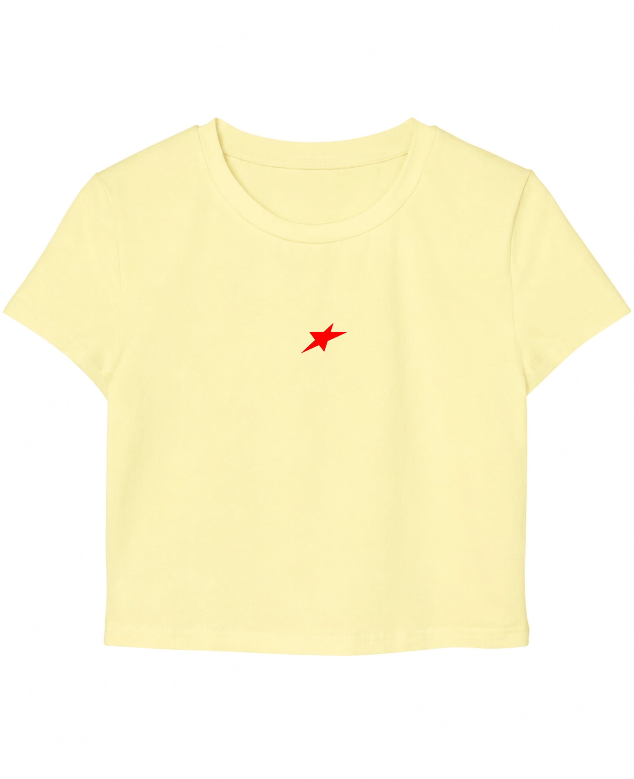 Butter Yellow Baby Tee Front Design