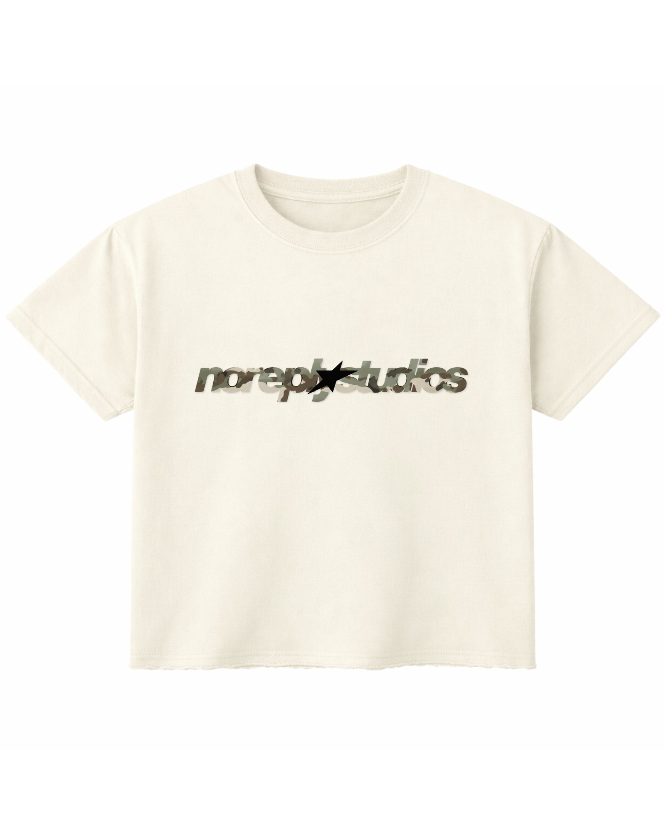 Off White Boxy Fit T-shirt Front Design