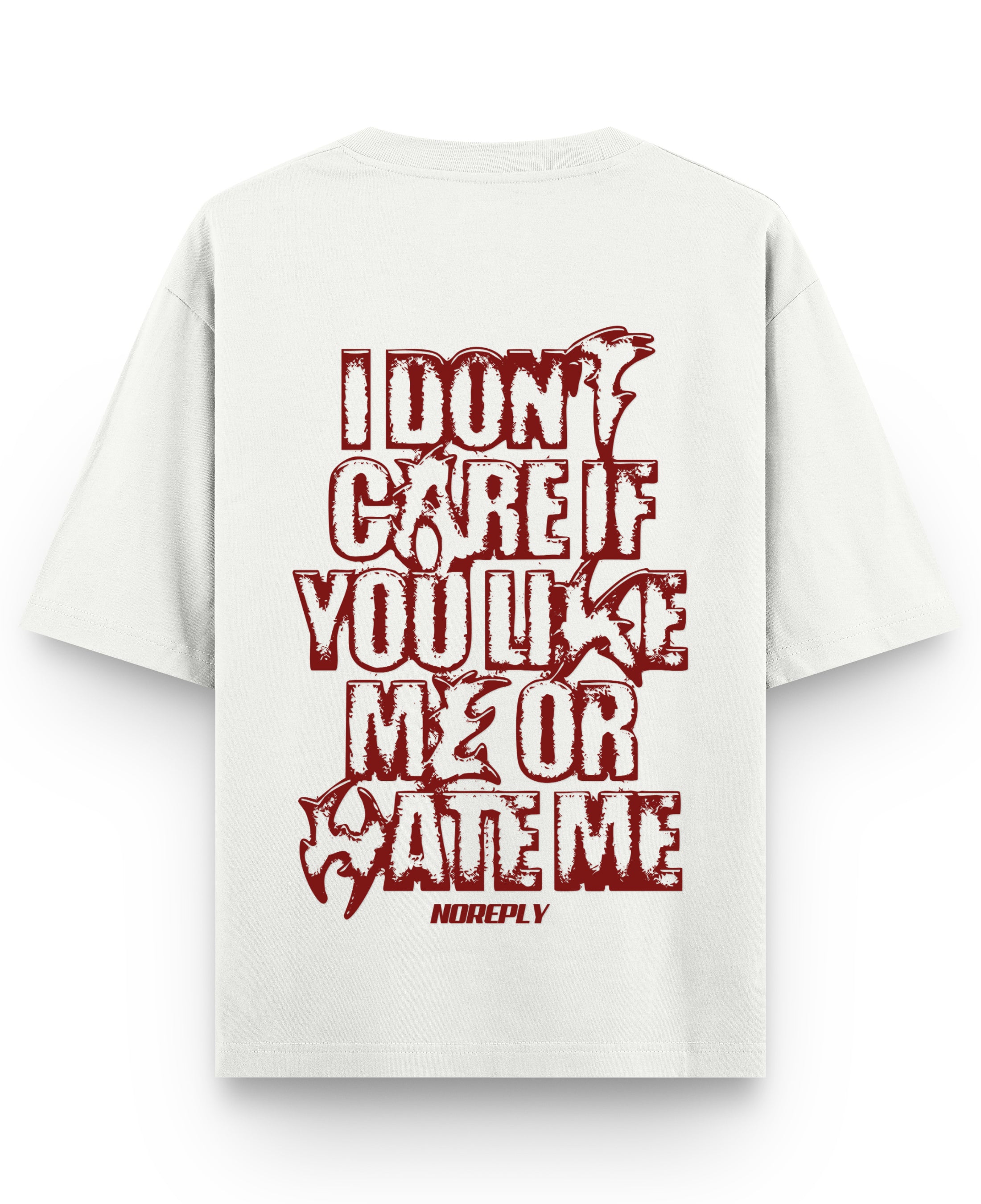 Off White Oversized T-shirt Back Design