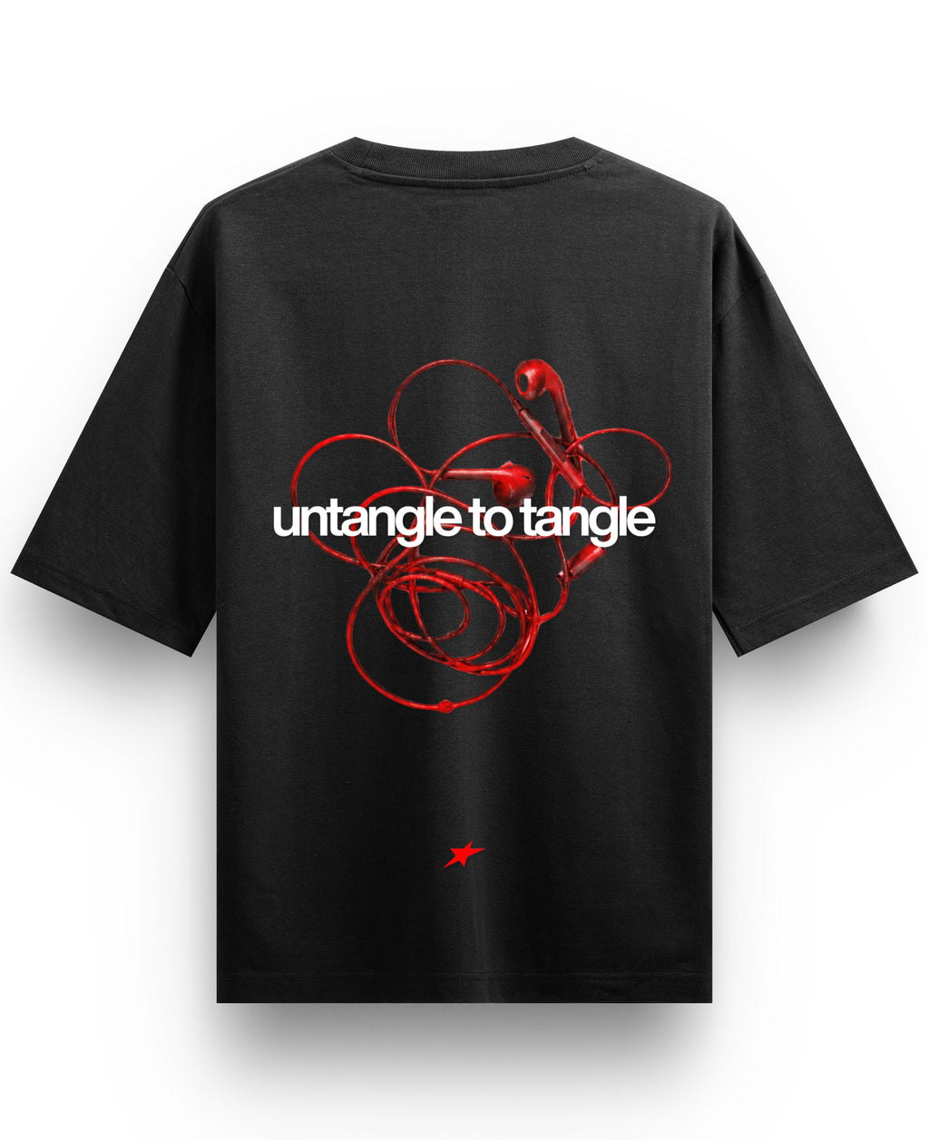 Black Oversized T-shirt Back Design