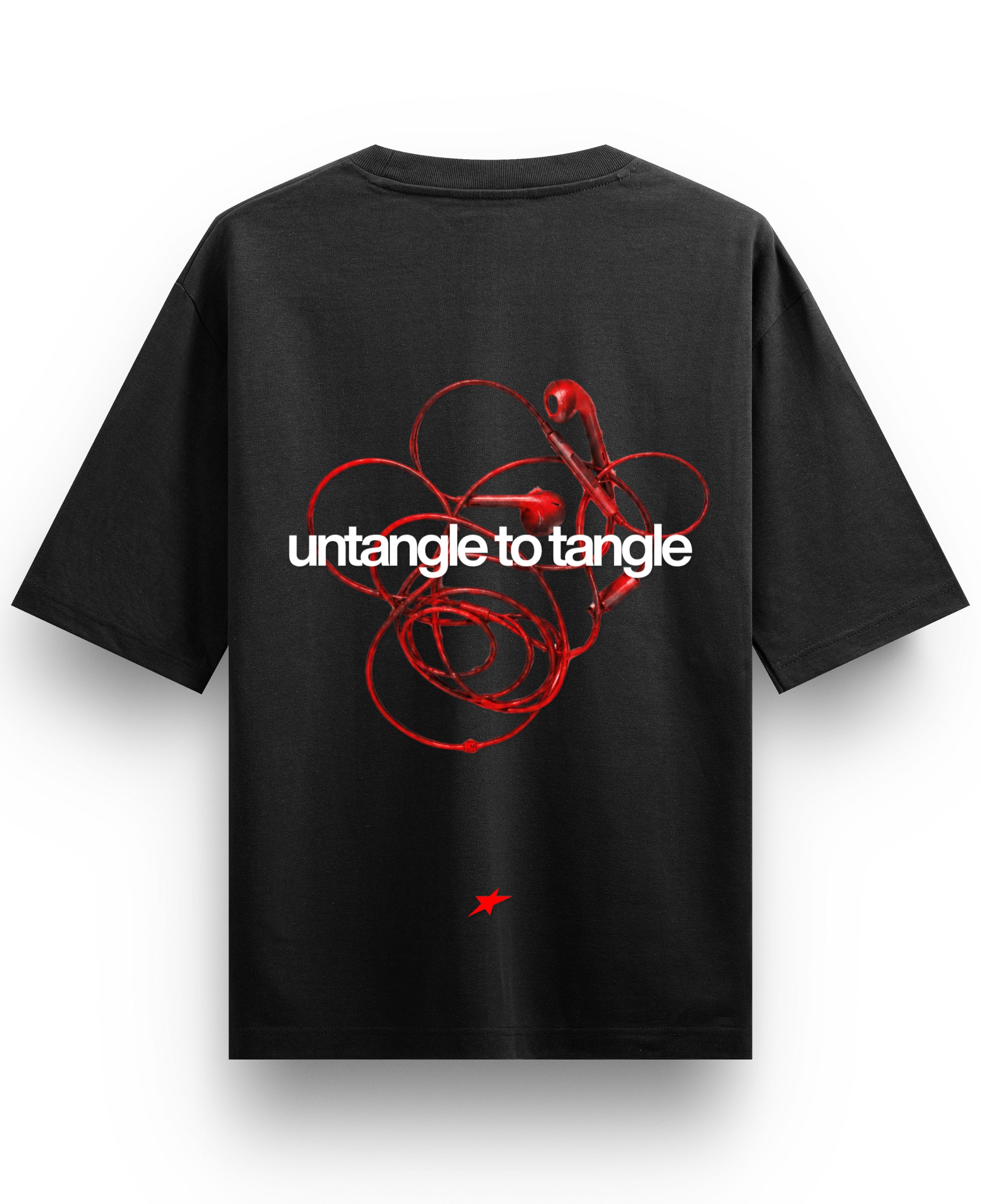 Black Oversized T-shirt Back Design