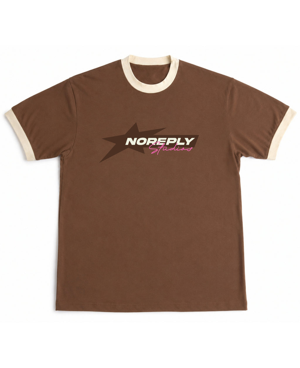 Mousse & Cream Ringer tee Front Design