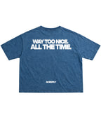 Denim Wash Boxy Fit T-shirt Back Design