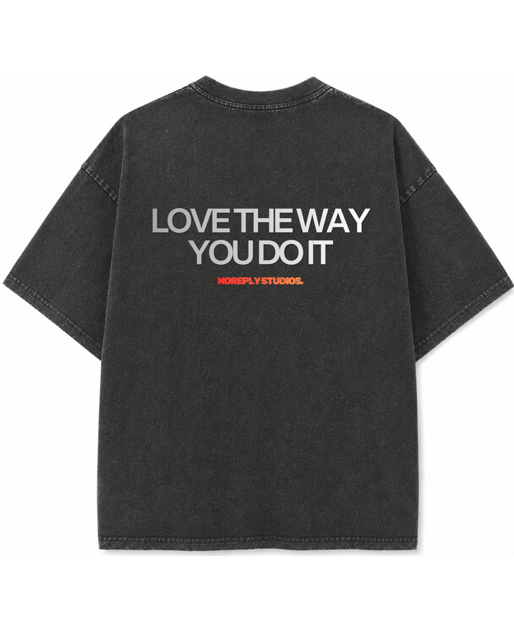 Vintage Fade Wash Oversized T-shirt Back Design