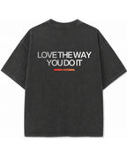 Vintage Fade Wash Oversized T-shirt Back Design