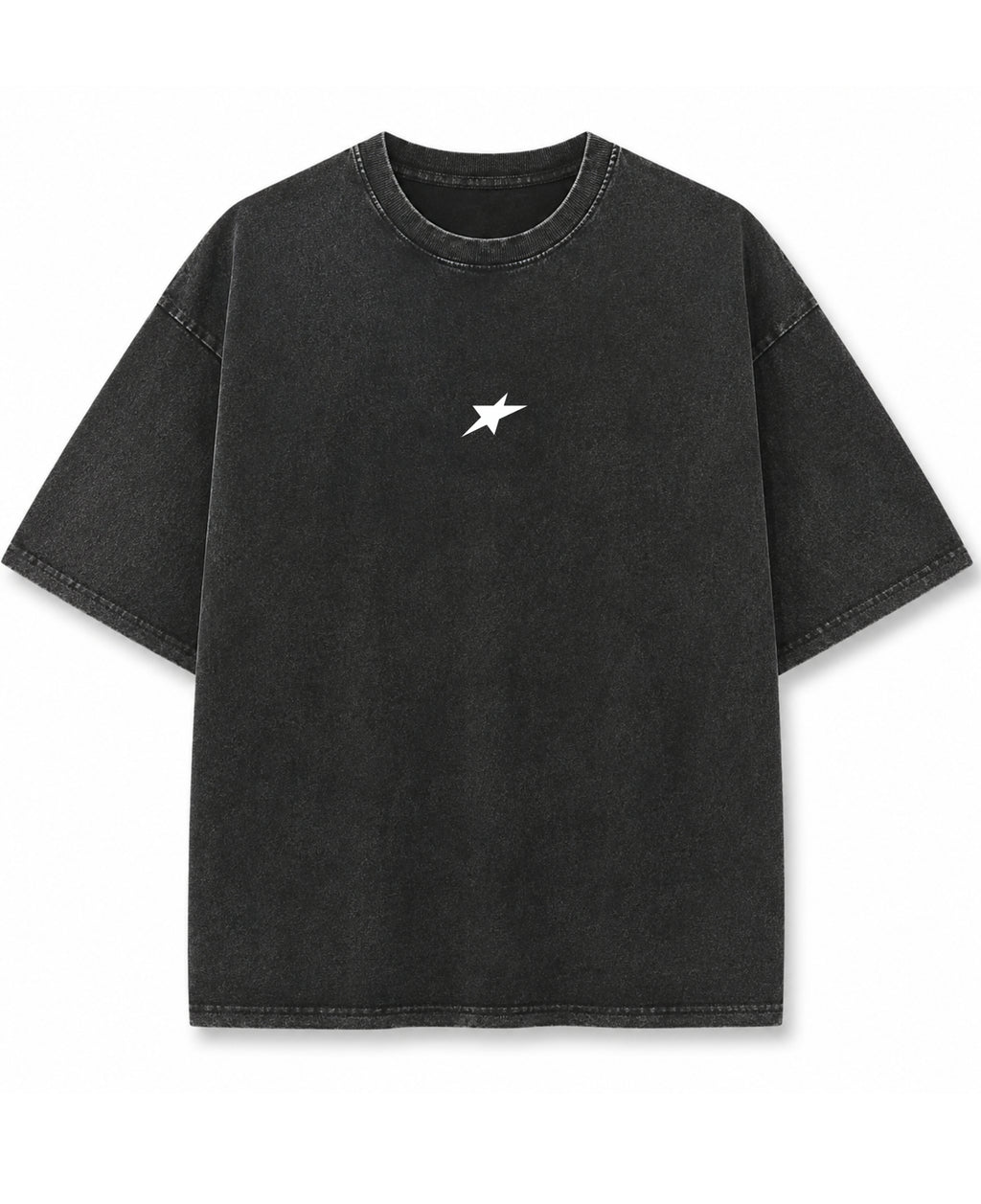Vintage Fade Wash Oversized T-shirt Front Design