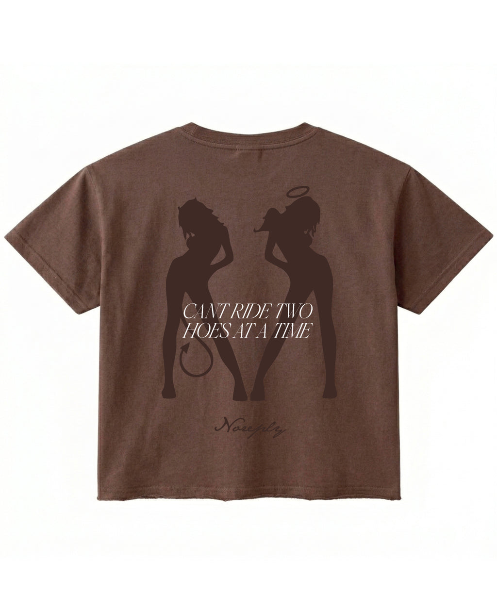 Brown Boxy Fit T-shirt Back Design