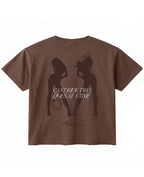 Brown Boxy Fit T-shirt Back Design