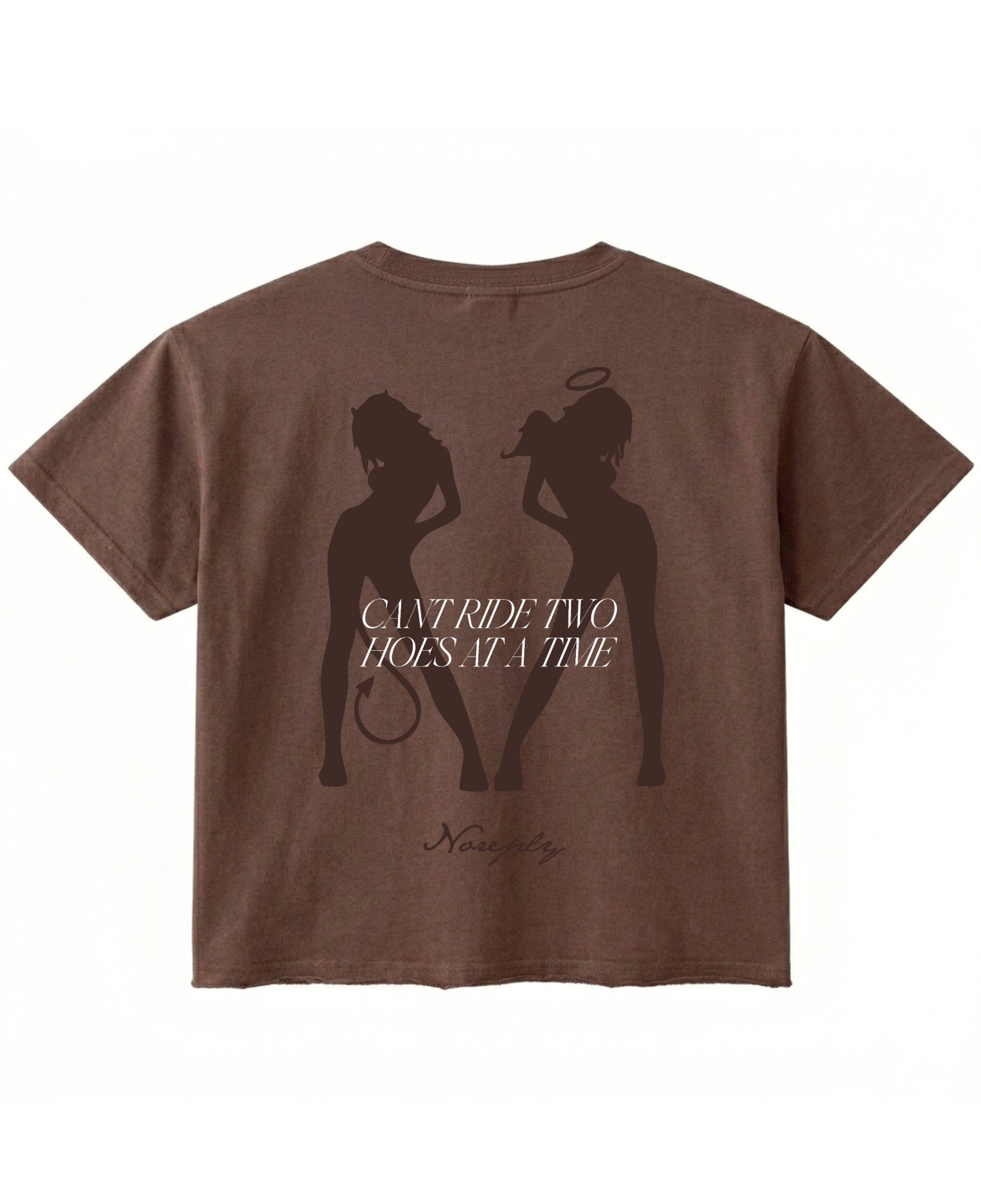 Brown Boxy Fit T-shirt Back Design