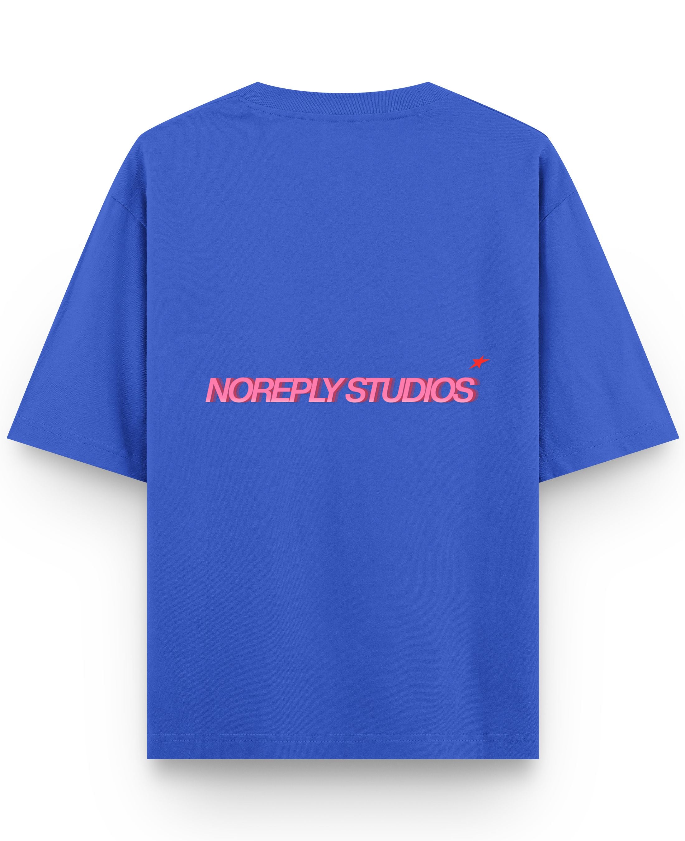 Royal Blue Oversized T-Shirt Back Design