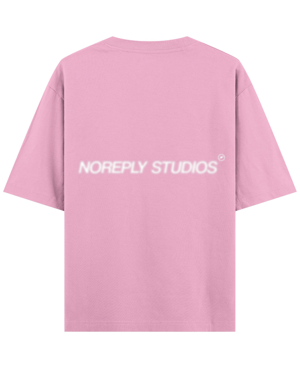 Baby Pink Oversized T-Shirt Back Design