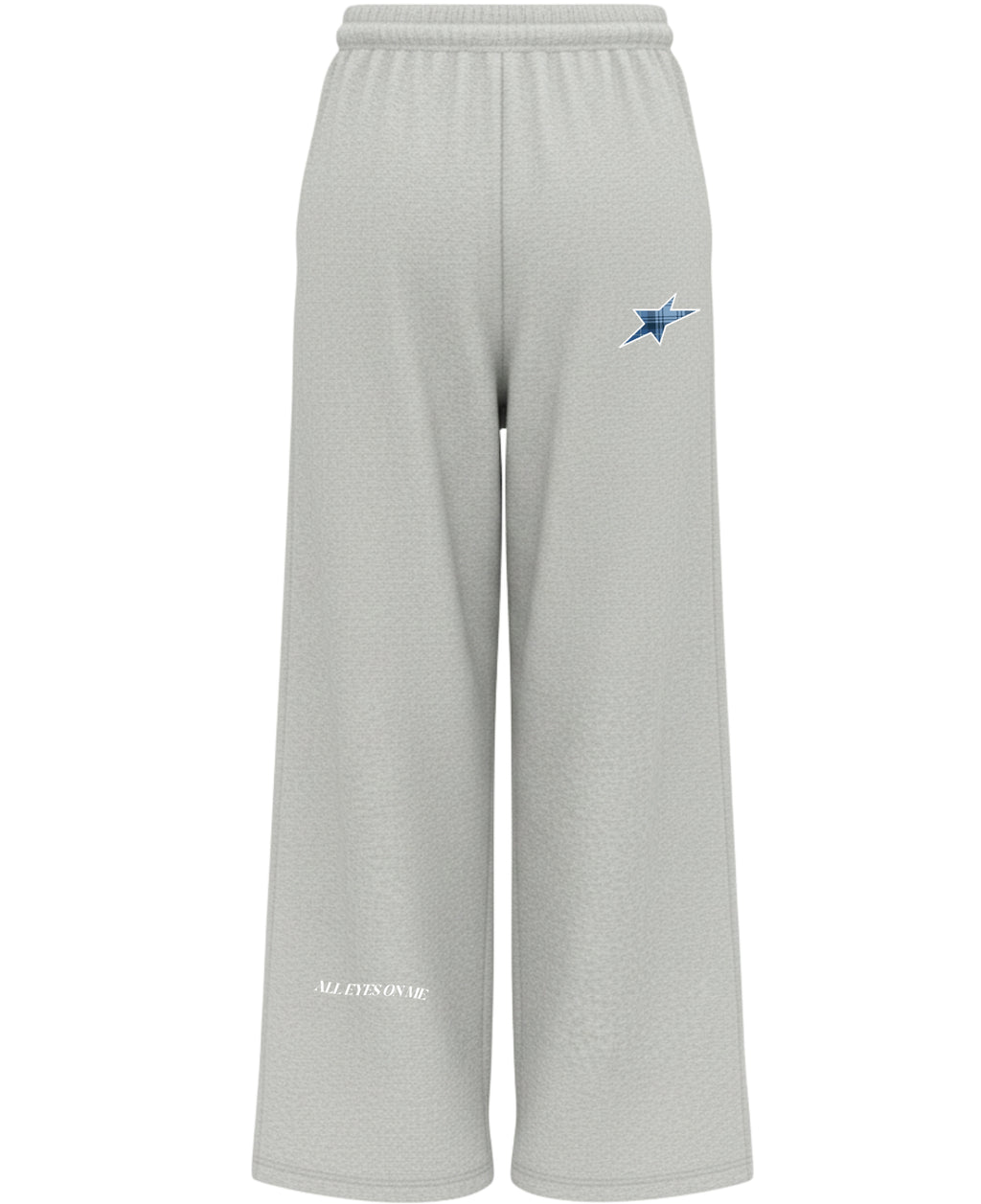 Grey Baggy Fit Sweatpants Back Design