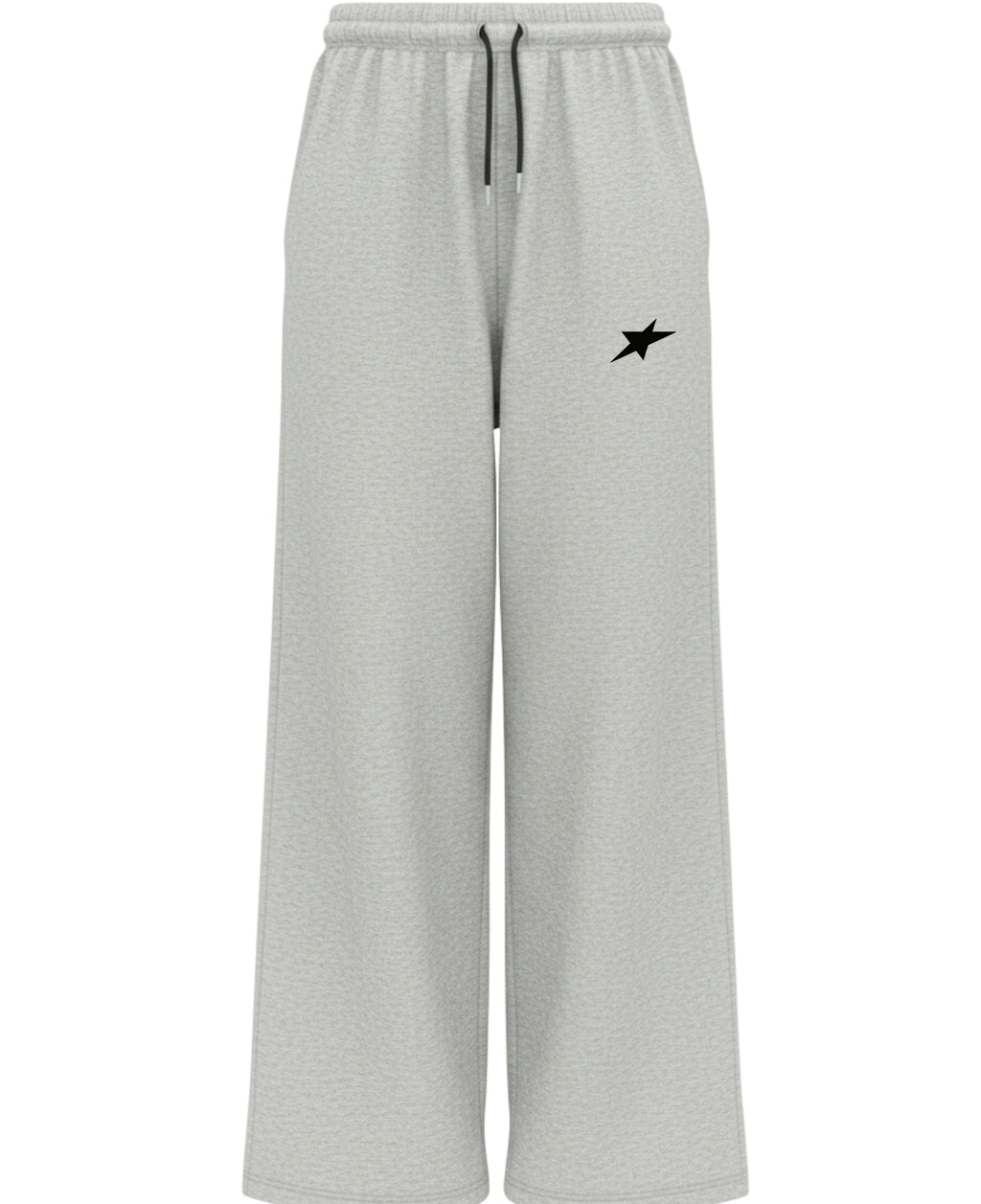 Grey Cotton Joggers Front Design