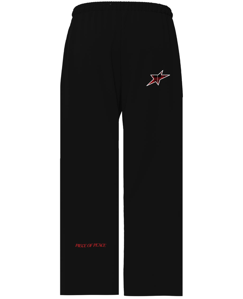 Black Baggy Fit Sweatpants Back Design