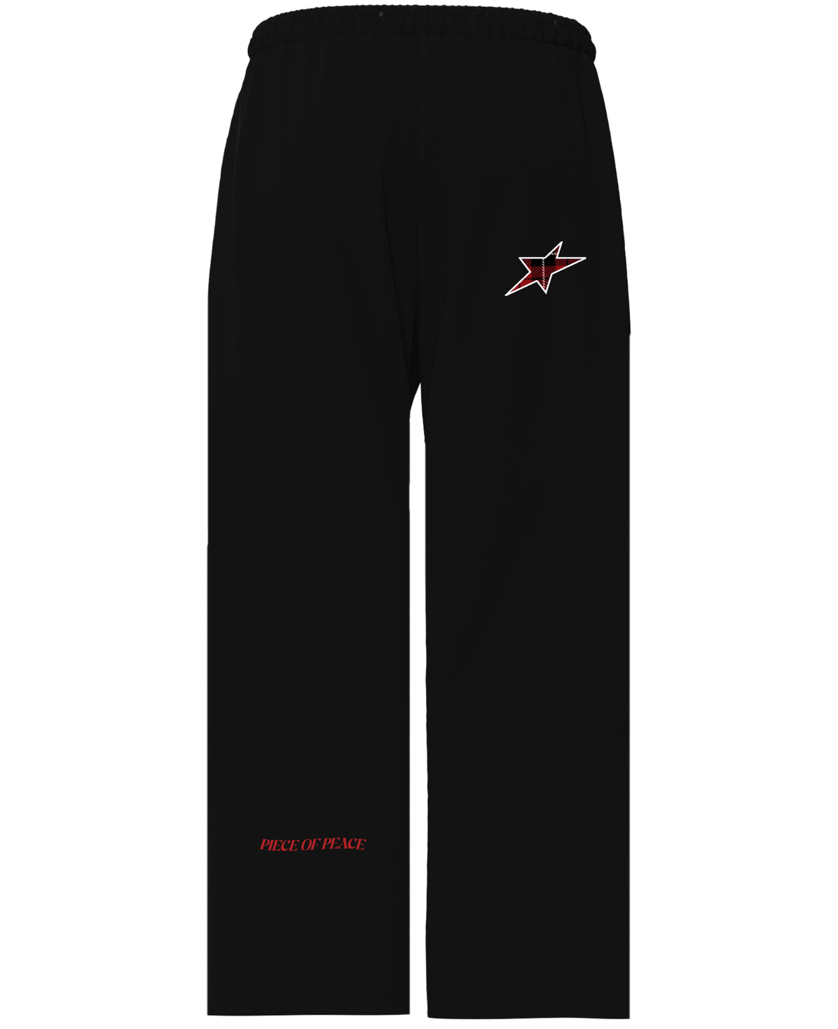 Black Baggy Fit Sweatpants Back Design